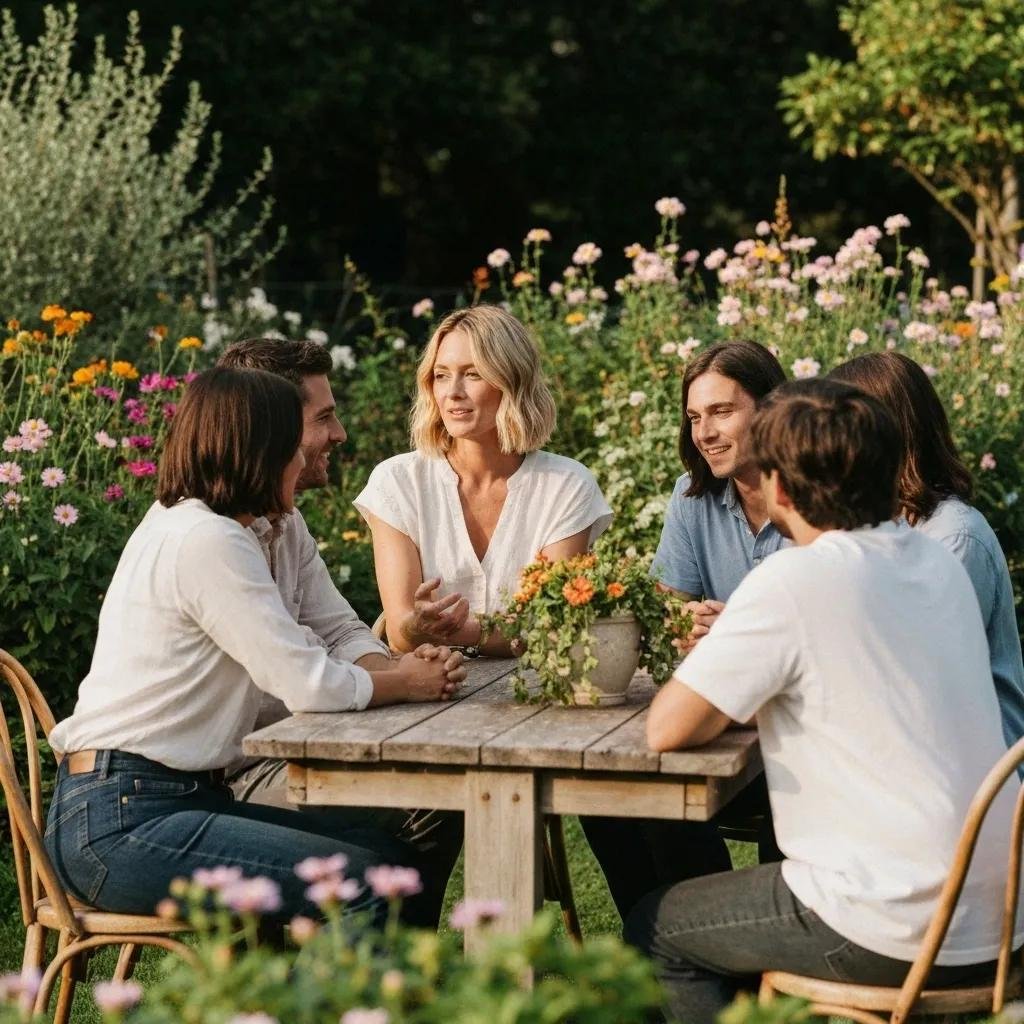 Custom deck design in Calgary featuring wood and composite materials with outdoor furniture and plants