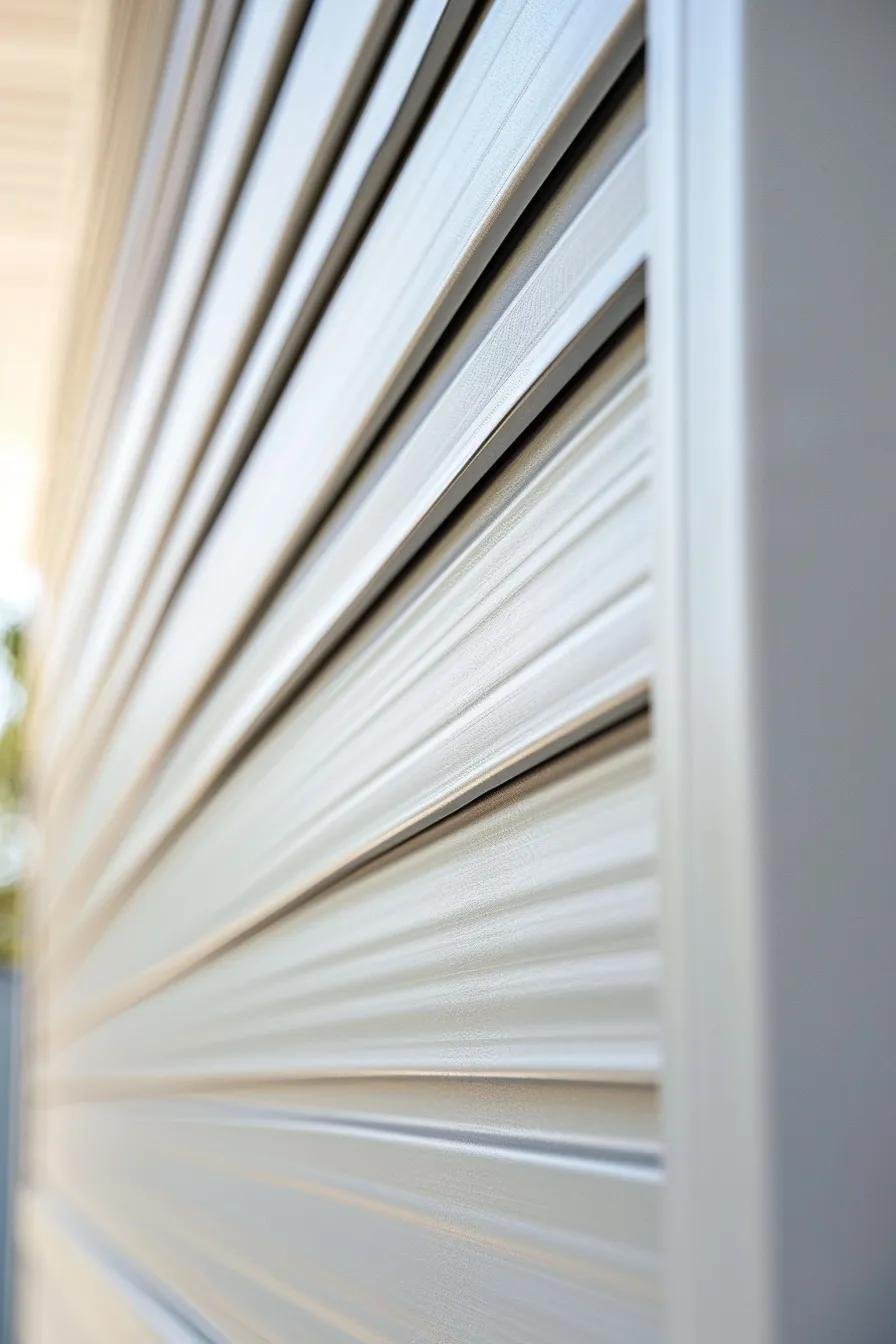 Close-up view of vinyl siding panels, illustrating low maintenance and cost advantages for Calgary homes