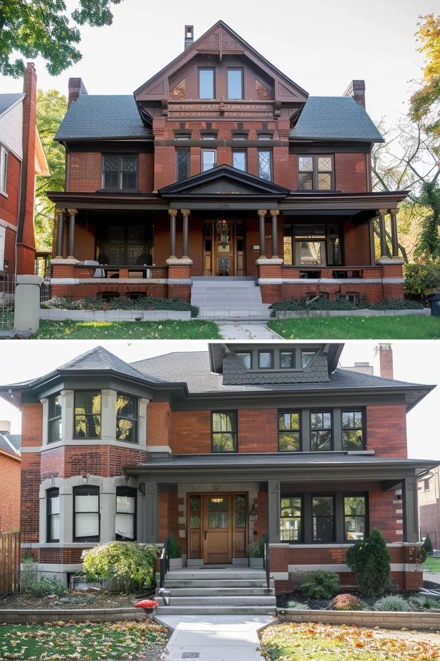 Project portfolio showing before‑and‑after exterior renovations
