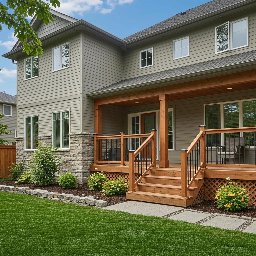 Beautifully remodeled Calgary home exterior showcasing durable materials for outdoor projects
