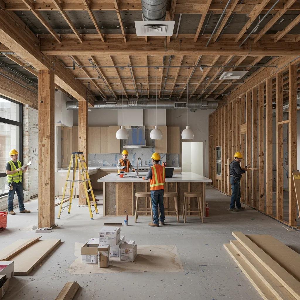 Calgary renovation project showcasing an open-concept layout transformation