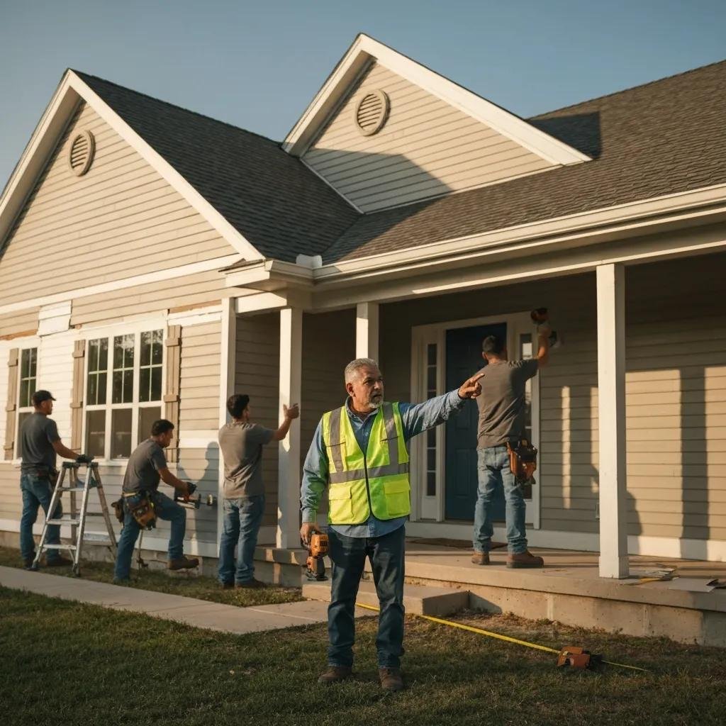 Serenity Construction crew installing siding on a Calgary home, showing the installation stages