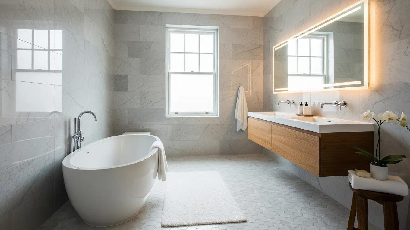 Modern bathroom renovation showcasing stylish design and quality materials